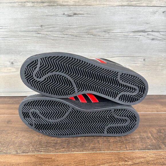 adidas Superstar 2 Mens Size 13 Core Black Lucid Red Cloud White JQ3176 - Picture 8 of 9